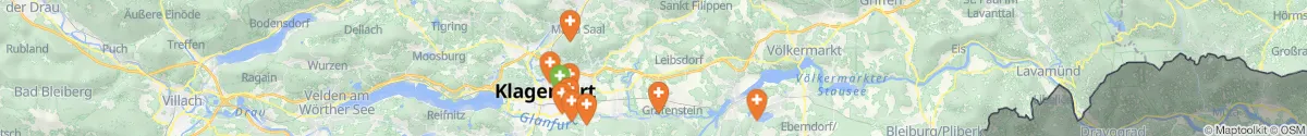 Kartenansicht für Apotheken-Notdienste in der Nähe von Poggersdorf (Klagenfurt  (Land), Kärnten)